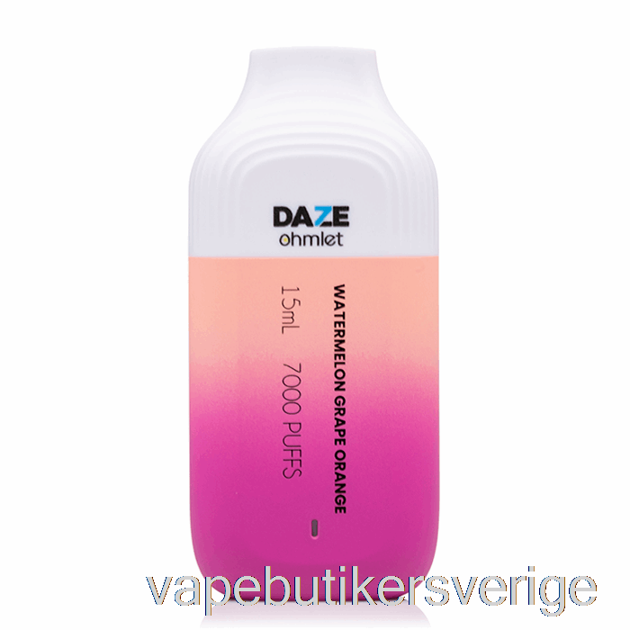Vape Sverige 7 Daze Ohmlet 7000 Engångsvattenmelon Druva Apelsin